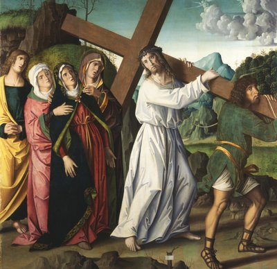 Auf dem Weg nach Golgatha von Marco Palmezzano
